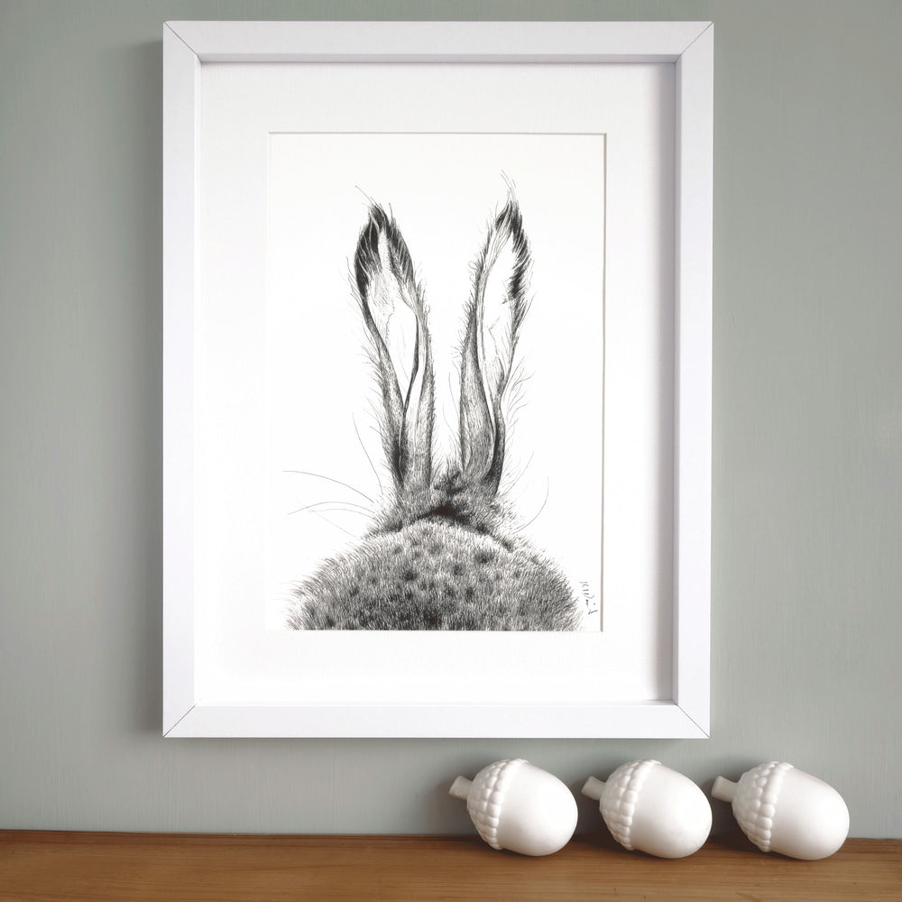 Hare Print 'The Runners no.1'