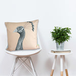 Bird Cushion ‘The Grandiose Peahen’