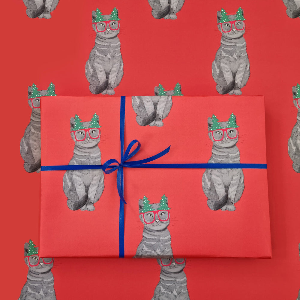 Cat Christmas Wrapping Paper