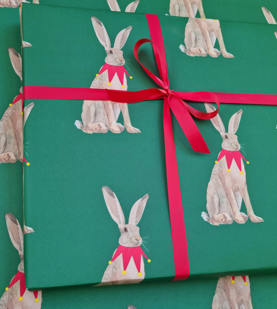 Hare Christmas Wrapping Paper
