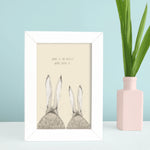 Bunny Print - Home is the nicest word there is.