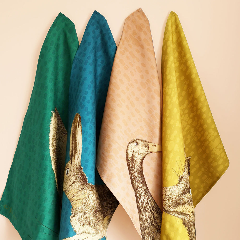 Mr Hare Tea Towel