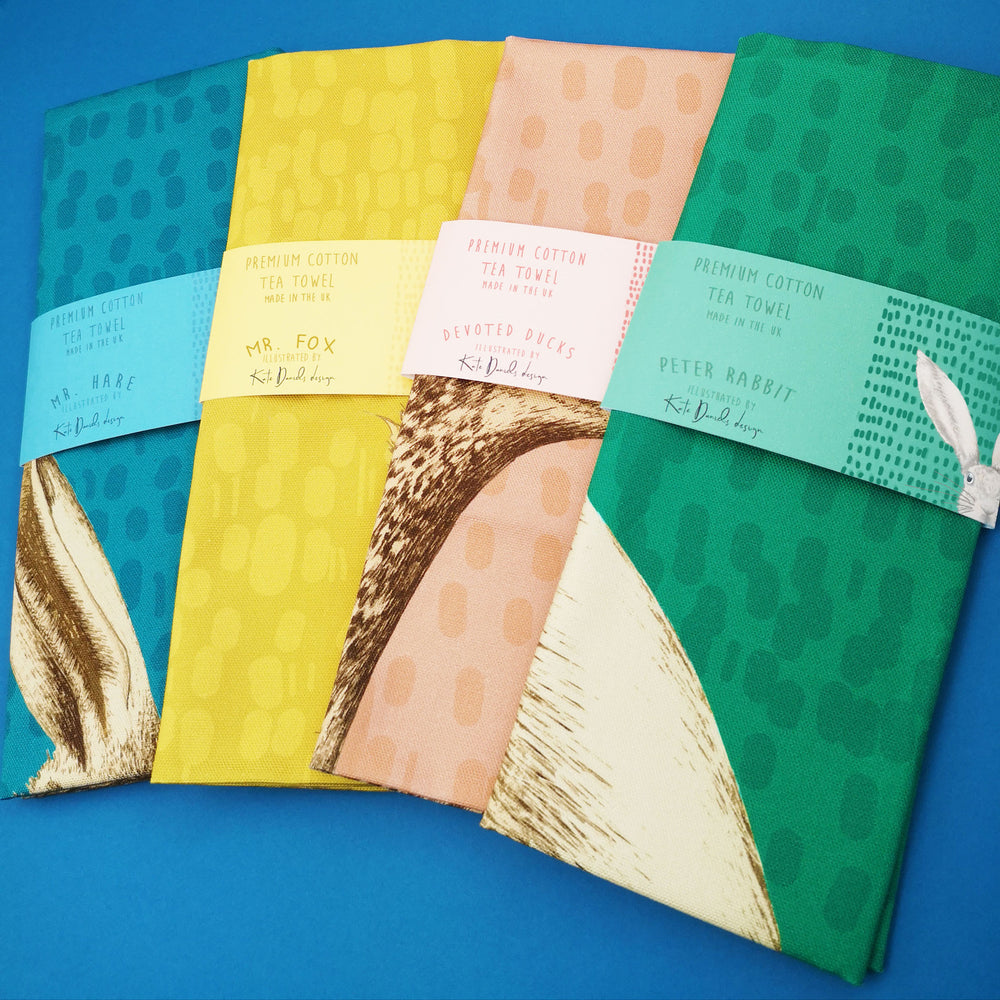 Mr Hare Tea Towel