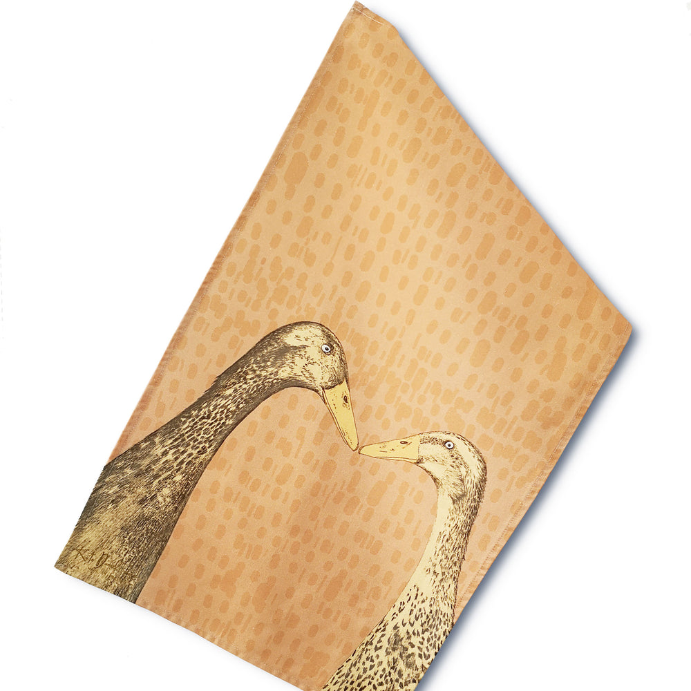 Devoted Ducks Tea Towel