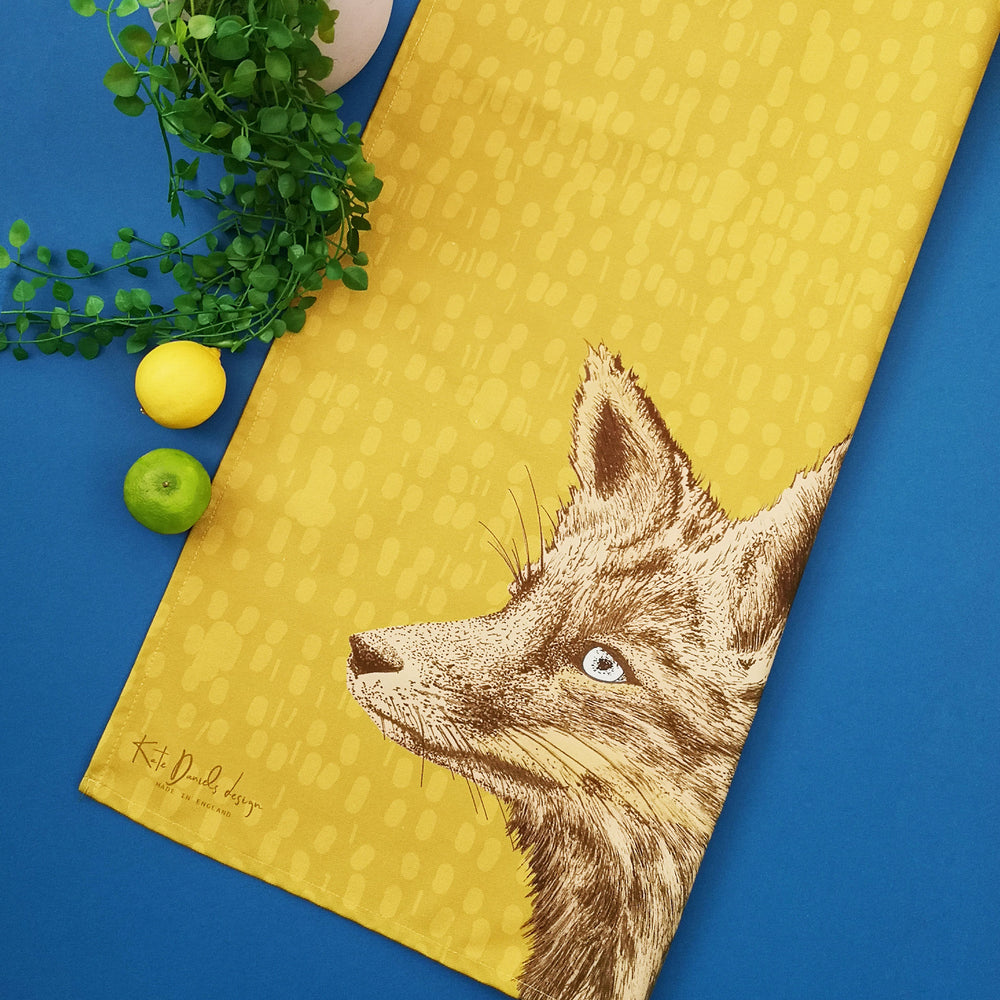 Mr Fox Tea Towel