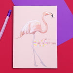 Flamingo Birthday Card