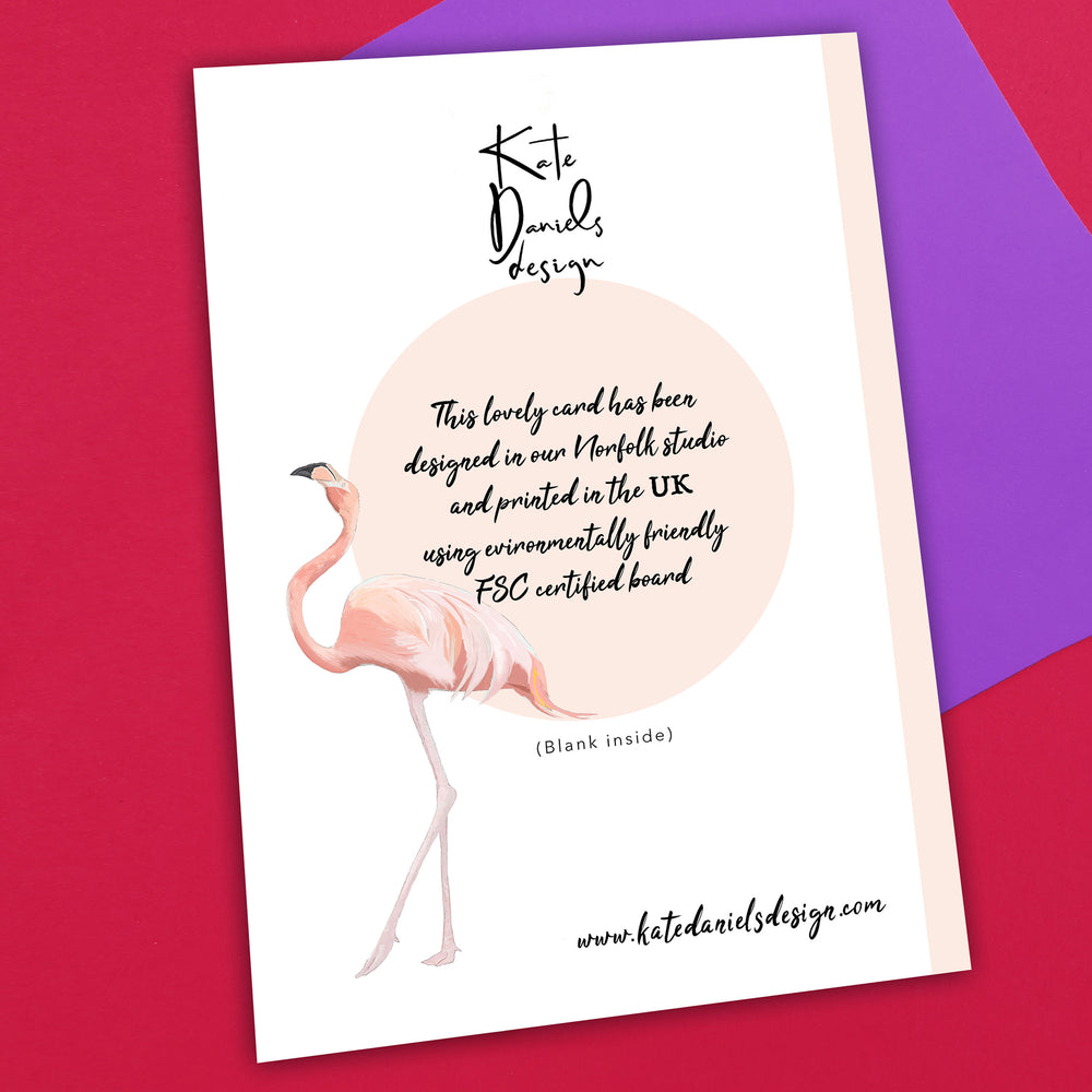 Flamingo Birthday Card