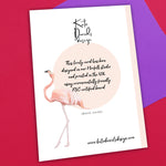 Flamingo Birthday Card