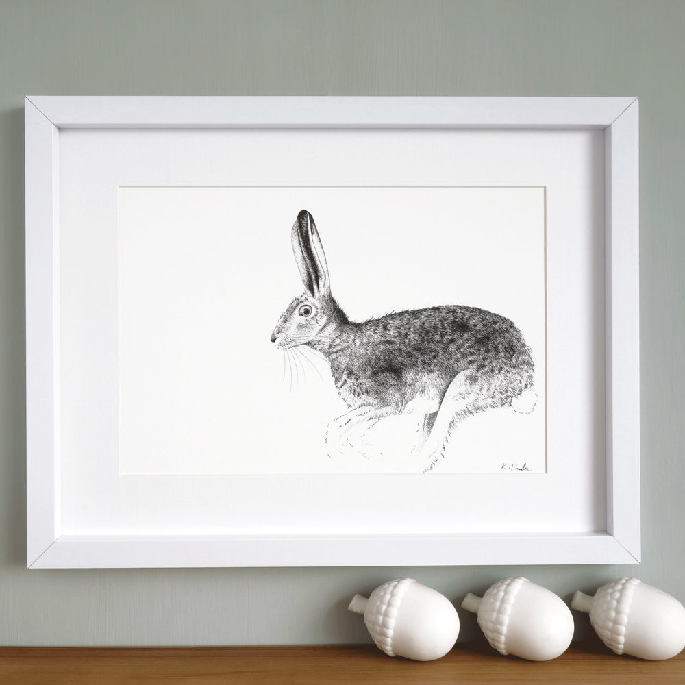 Hare Print ‘The Runners no.4’