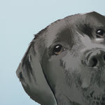 Personalised Black Labrador Print