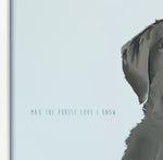 Personalised Black Labrador Print