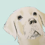Personalised Yellow Labrador Print
