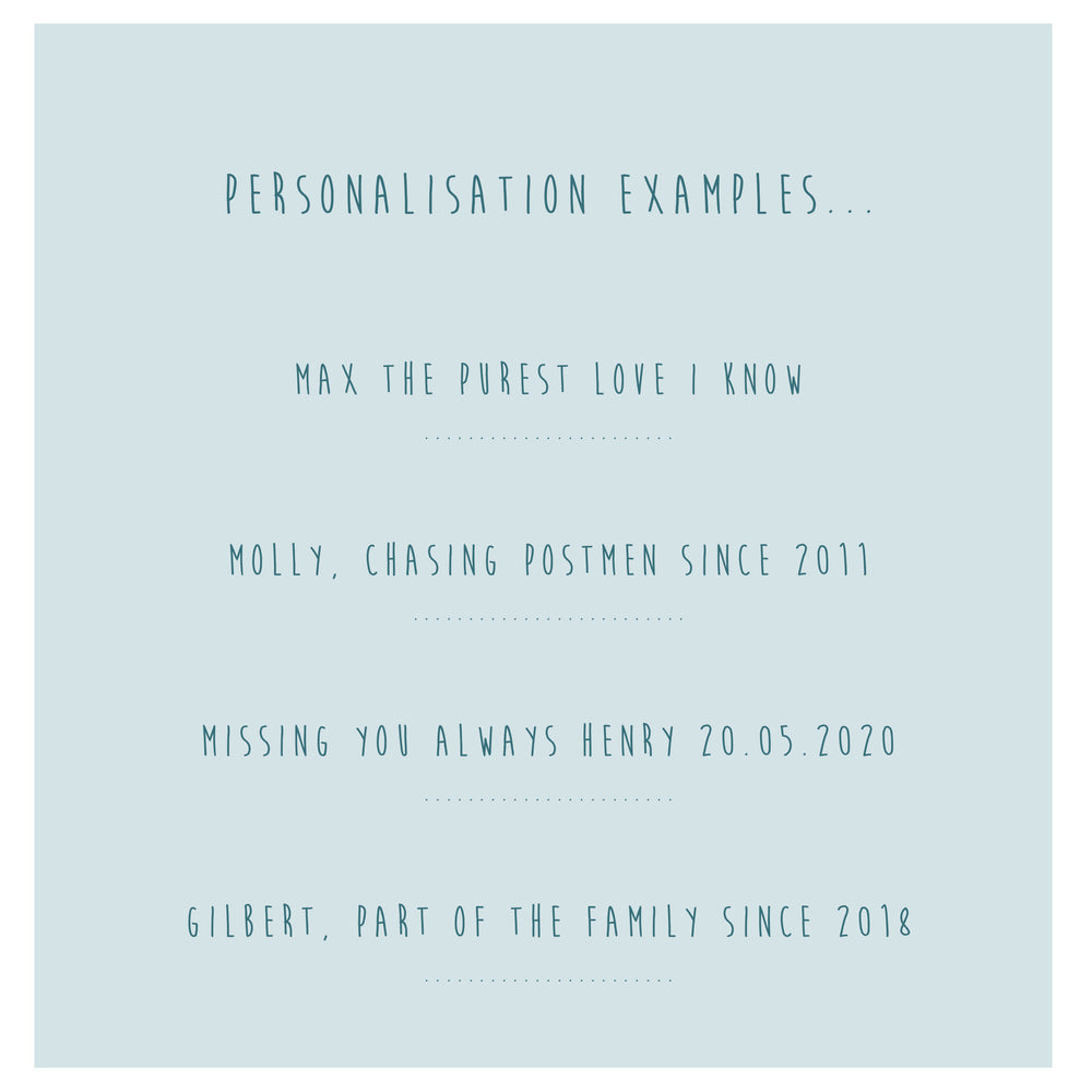Personalised Black Labrador Print