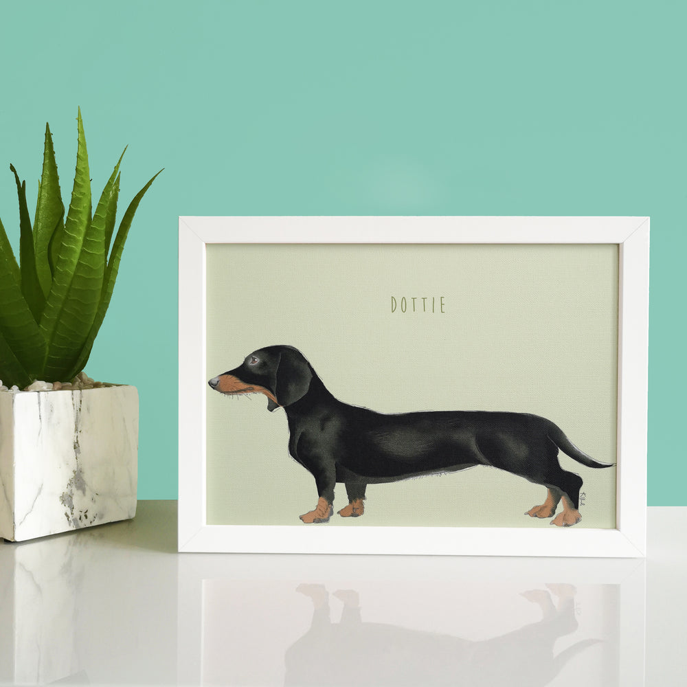 Personalised Sausage Dog Print