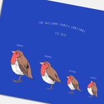 Personalised Family Robin Print