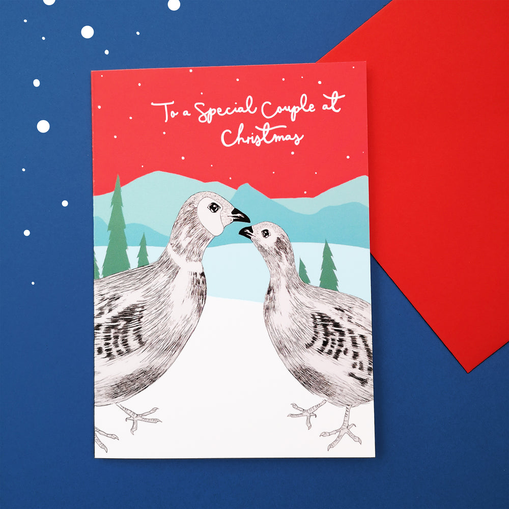 Pheasant Couple Christmas Card