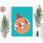 Pack Of Eight Festive Bird Christmas Cards
